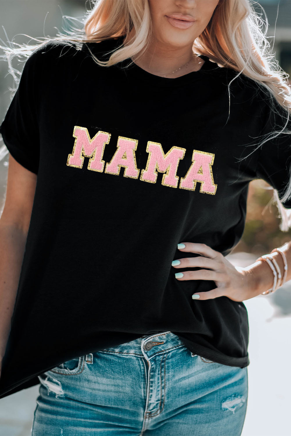 Sierra MAMA Chenille Graphic Tee-0