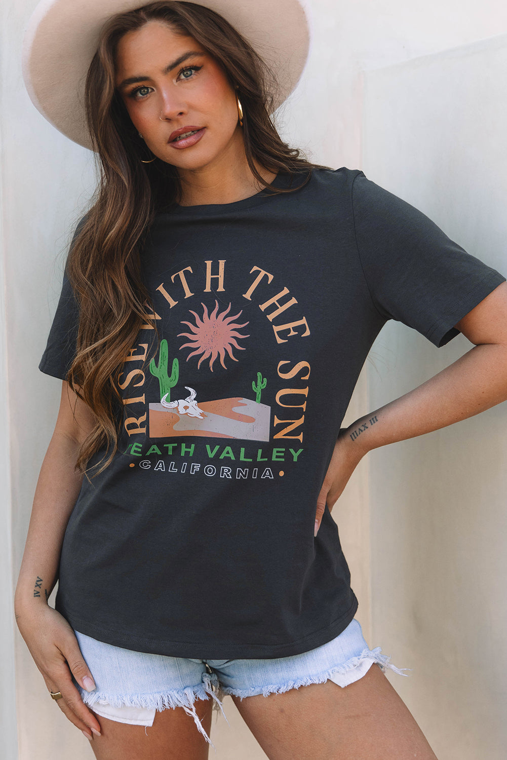 RISE WITH THE SUN Western Tee-0