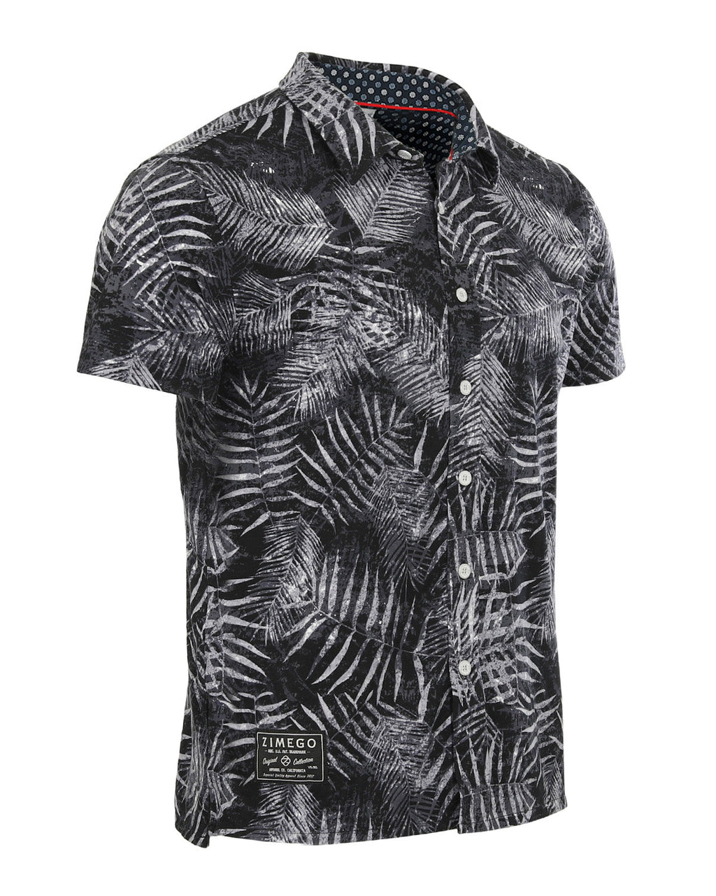 ZIMEGO Mens Holiday Hawaiian Short Sleeve Stretch Casual Aloha Button Down Shirt-3