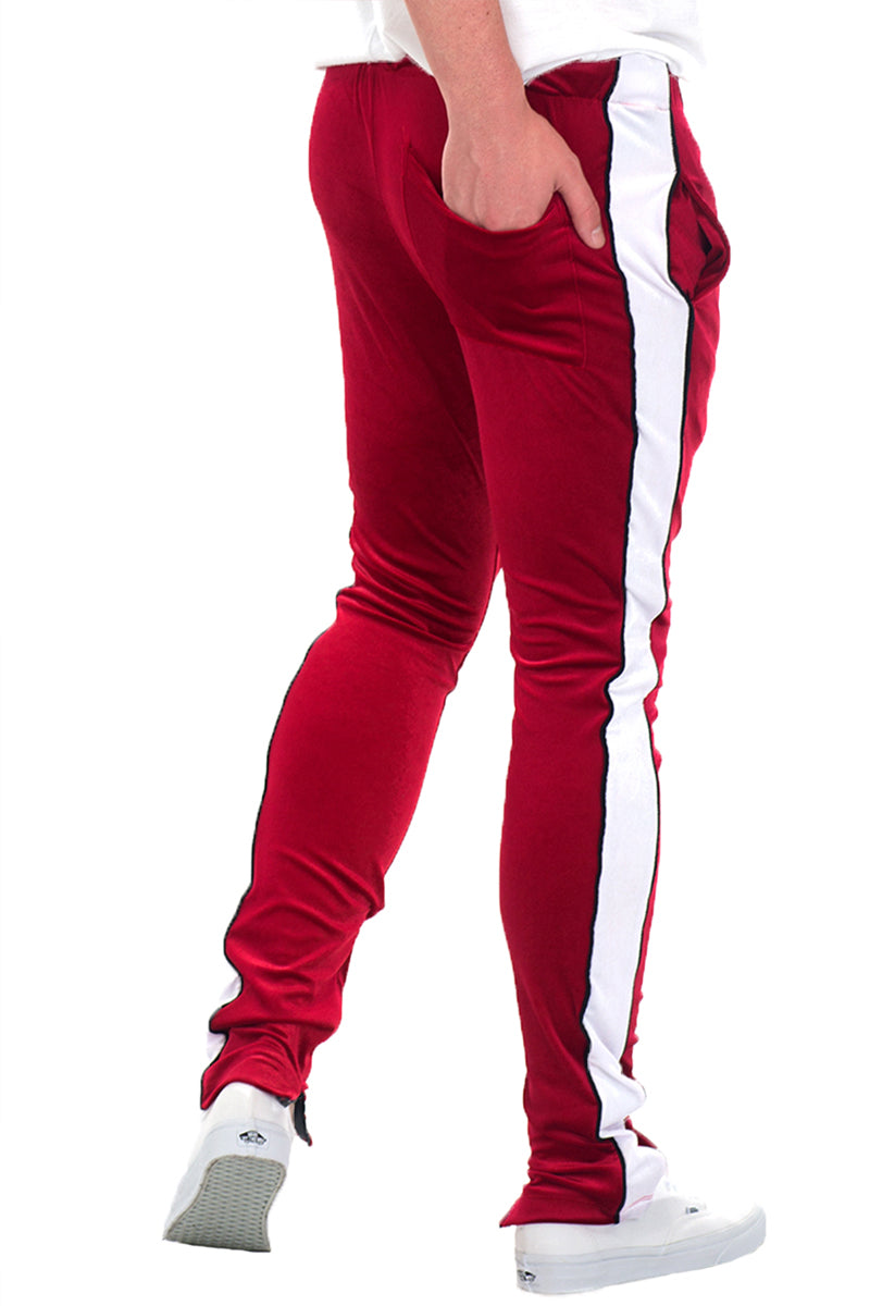 Velour Pipe Track Pants